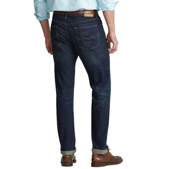 NWT! POLO RALPH LAUREN Men's Big & Tall Hampton Relaxed Straight Jeans Sz/48Bx30 Straight